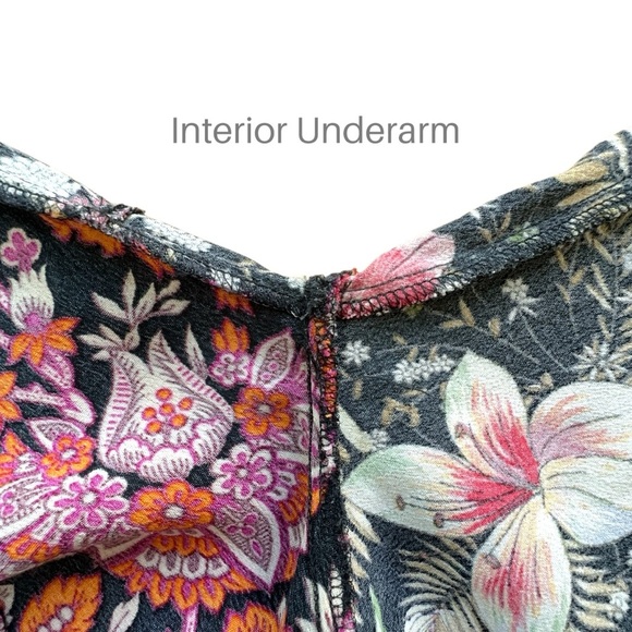 ZARA | NWOT PATCHWORK FLORAL PAISLEY BOHO MIDI DRESS ASYMMETRICAL HEM | MEDIUM - Picture 7 of 14